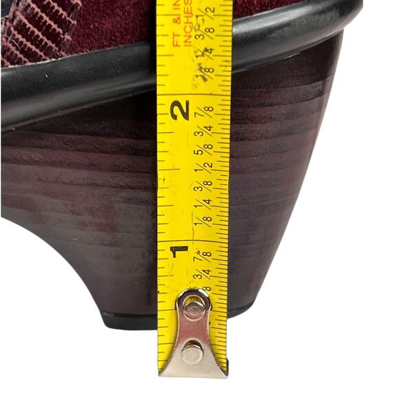 Dansko Women’s Roxy Maroon Suede Mary Janes Size 39 US 8.5/9 - Picture 11 of 12